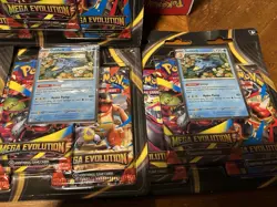 Pokemon Mega Evolution 3 Pack Blister Psyduck / Golduck Promo (Lot of 4) - Image 4