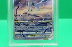 2023 Pokemon Sword & Shield Full Art Glaceon Vstar Crown Zenith #GG40 PSA 9 Mint - Image 3
