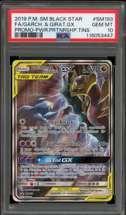Pokemon Garchomp & Giratina GX Power Partnership Tin Full Art Promo SM193 PSA 10 - Image 1