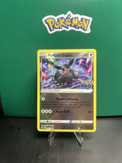 Pokemon TCG Radiant Eevee SWSH230 Holo Black Star Promo Card - NEAR MINT - Image 1