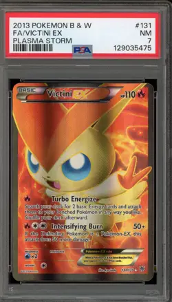 Pokemon Victini EX Plasma Storm Full Art #131 PSA 7 - Image 1