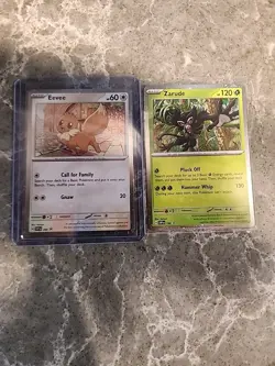 Eevee 200 Black Star Promo Destined Rivals Pokemon Card NM + Zarude 199 - Image 1