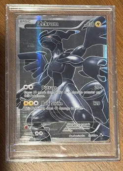 2011 Pokemon Zekrom 114/114 Black & White Base Full Art Holo Rare - Image 3