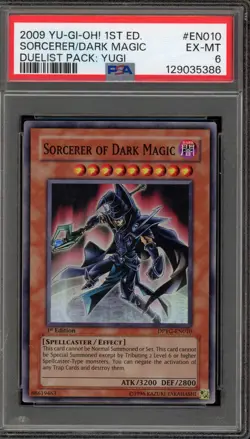 Yu-Gi-Oh! Sorcerer of Dark Magic Duelist Pk. Yugi 1st Edition DPYG-EN010 PSA 6 - Image 1