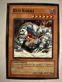 1st Edition* RYU KOKKI SD2-EN008 Zombie YUGIOH Skull Monster - Image 1
