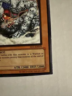 1st Edition* RYU KOKKI SD2-EN008 Zombie YUGIOH Skull Monster - Image 2