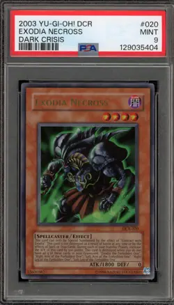 Yu-Gi-Oh! Exodia Necross Dark Crisis Unlimited Ultra Rare DCR-020 PSA 9 Mint - Image 1