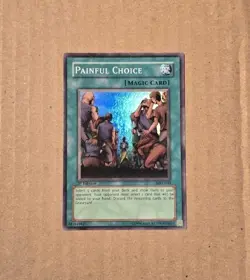 Yugioh Painful Choice 1st Edition MRL-049 Magic Ruler Super Rare MP - Image 1