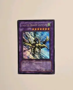 Yugioh Gaia The Dragon Champion LOB-125 Reverse Secret Misprint LP - Image 1