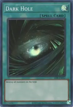Yugioh! Dark Hole - LOB-EN052 - Super Rare - Unlimited 25th Anniversary Edition - Image 1