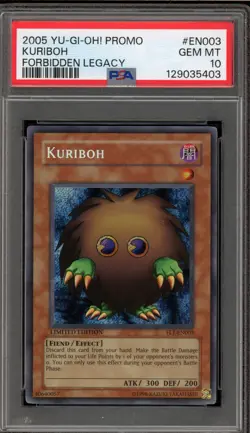Yu-Gi-Oh! Kuriboh Forbidden Legacy Secret Rare Promo FL1-EN003 PSA 10 Gem Mint - Image 1