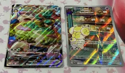 Pokemon Card Lot DMG/HP Snorlax Vmax 142 + Fidough Illustration Rare 213 - Image 1