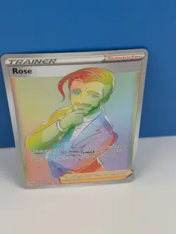 Rose 196/189 SWSH03: Darkness Ablaze Rainbow Secret Rare Pokemon Card - Image 2