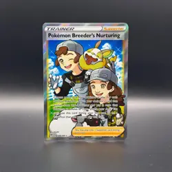 Pokemon Breeder's Nurturing 188/189 Full Art Darkness Ablaze Pokemon Card - Image 1