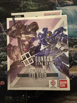 SEALED NEW Gundam Trading Card Game Starter Deck 05: Iron Bloom ST05 - IN HAND - Image 1