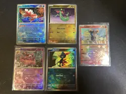 Prismatic Evolutions 5 Card Poke Ball Lot - Pokemon TCG - NM - Image 1