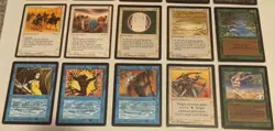 MTG Lot of 14 OLD & VINTAGE Cards. ALPHA & BETA GRADED, Arabian Nights, MISPRINT - Image 2