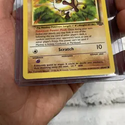 Mankey 55/64 Jungle Unlimited WOTC Pokemon Card NM/MT Never Played Vintage Vtg - Image 2