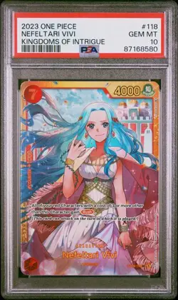2023 One Piece Card Game - NEFELTARI VIVI OP04-118 SEC - PSA 10 - English - Image 1