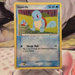 Squirtle (82/112) EX Fire Red & Leaf Green Reverse Holo Pokemon Card - LP - Image 1