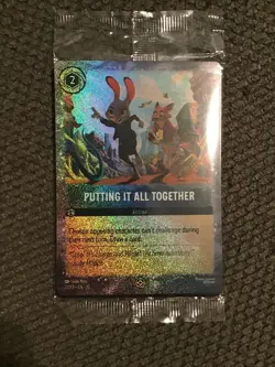 Zootopia 2 “Putting It All Together” Disney Lorcana Promo Trading Card SEALED - Image 1