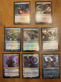 Magic the Gathering MTG 8 foil cards, incl. 1 promo card. Mix lot 2006-2020 - Image 1