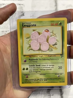 Exeggcute 74/130 Pokemon Base Set 2 Unlimited Vintage NM Common Card WOTC TCG - Image 1