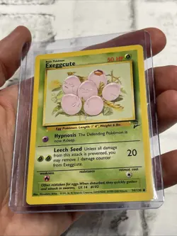 Exeggcute 74/130 Pokemon Base Set 2 Unlimited Vintage NM Common Card WOTC TCG - Image 2
