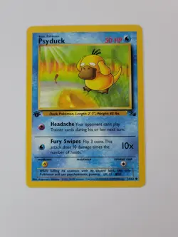 Pokemon card 1st edition Psyduck 53/62 Fossil Regular US - Image 1