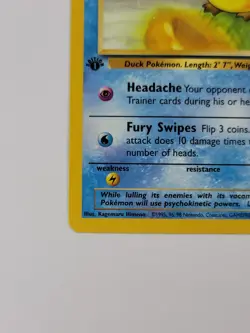Pokemon card 1st edition Psyduck 53/62 Fossil Regular US - Image 2
