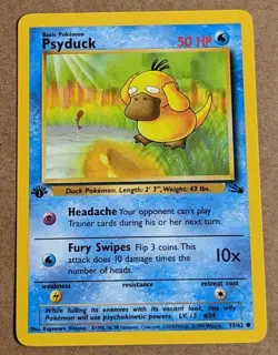 Psyduck (53/62) First Edition - Fossil Set Pokemon Card - Image 1