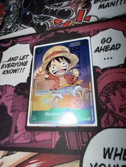 Monkey D Luffy P-037 1st Anniversary Tournament STAMP Promo Holo One Piece Card - Image 3