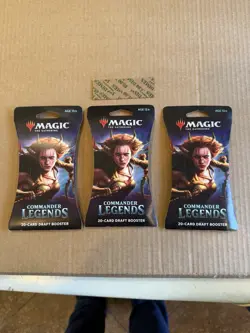 Magic:The Gathering. Commander Legends Draft Booster Packs. Lot Of 3. Factory Se - Image 1