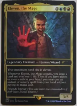MTG Magic the Gathering Secret Lair Stranger Things Foil #343 Eleven the Mage 11 - Image 1