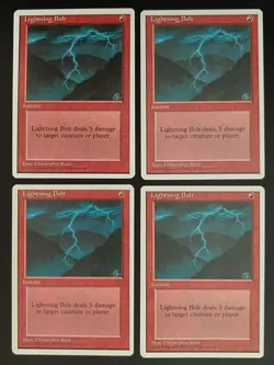 4th Edition MTG Playset Lightning Bolt Magic - Image 1