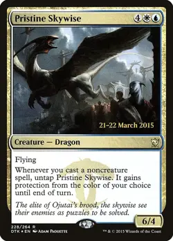 MTG Magic- Pristine Skywise - Foil - Prerelease Promo - Dragons of Tarkir - NM - Image 2