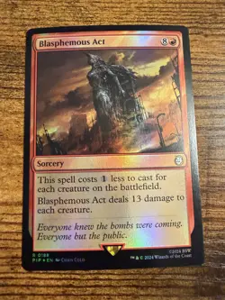 MTG Magic The Gathering Blasphemous Act FOIL VERY tough Pull! - Image 1