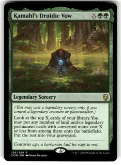 Kamahl's Druidic Vow Dominaria Regular MTG - Image 1