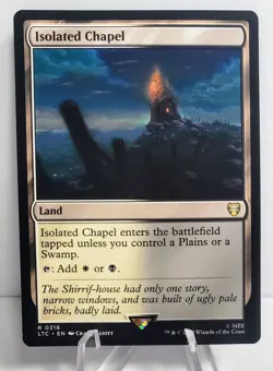 X 1 Isolated Chapel NM-M English The Lord of the Rings Commander MTG Magic - Image 1