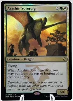 Arashin Sovereign 212/264 Foil Dragons of Tarkir DTK MTG NM - Image 1