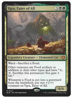 Ygra, Eater of All M Promo Pack: Bloomburrow 241 NM - Image 1