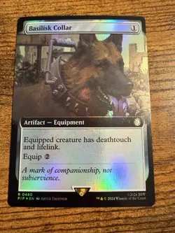 MTG Magic The Gathering Basilisk Collar FOIL VERY tough Pull! - Image 1