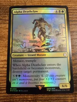 MTG Magic The Gathering Alpha Deathclaw FOIL VERY tough Pull! - Image 1