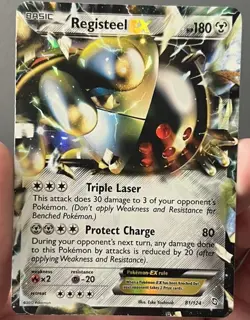 2012 Pokemon Registeel EX #81/124 Dragons Exalted Set Ultra Rare Holo SEE PICS - Image 1