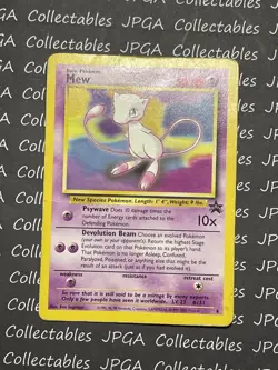 MEW Black Star Promo WOTC Pokemon number 8 Vintage - Image 1