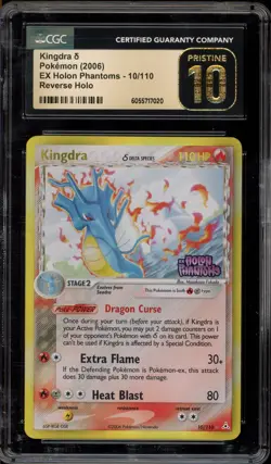 Pokemon Kingdra EX Holon Phantoms Reverse Holo Rare #10 CGC 10 Pristine - Image 1
