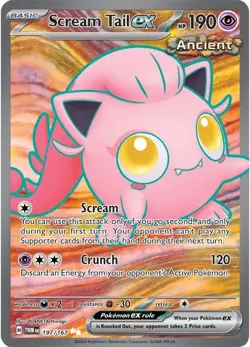 2024 POKEMON TWM EN-TWILIGHT MASQUERADE 197 SCREAM TAIL EX ULTRA RARE PSA 10 - Image 1