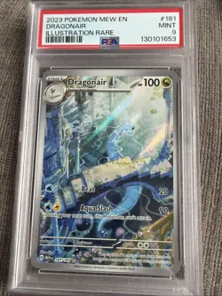 Dragonair 181/165 Illustration Pokemon TCG Scarlet & Violet 151 Rare PSA 9 Mint - Image 1
