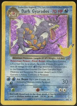 Pokemon TCG Dark Gyarados Celebrations Classic 25th Anniversary Holo 8/82 NM - Image 1