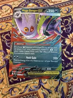 Mega Gengar EX 056/094 Double Rare Pokemon Phantasmal Flames Holo 56/94 - Image 1